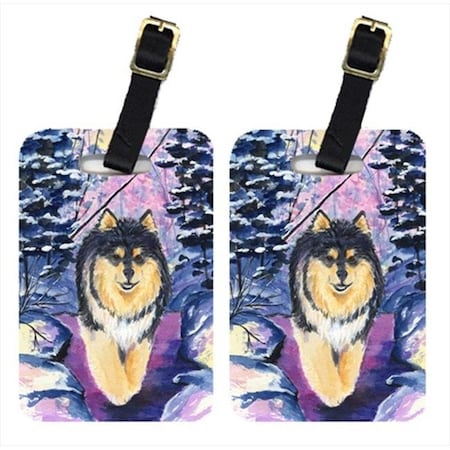 Carolines Treasures Carolines Treasures SS1054BT Finnish Lapphund Luggage Tag - Pair 2; 4 x 2.75 In. SS1054BT
